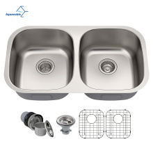 Großhandelspreise Edelstahl unterbeordnen Doppelspüle Edelstahlmodule Sink Sink